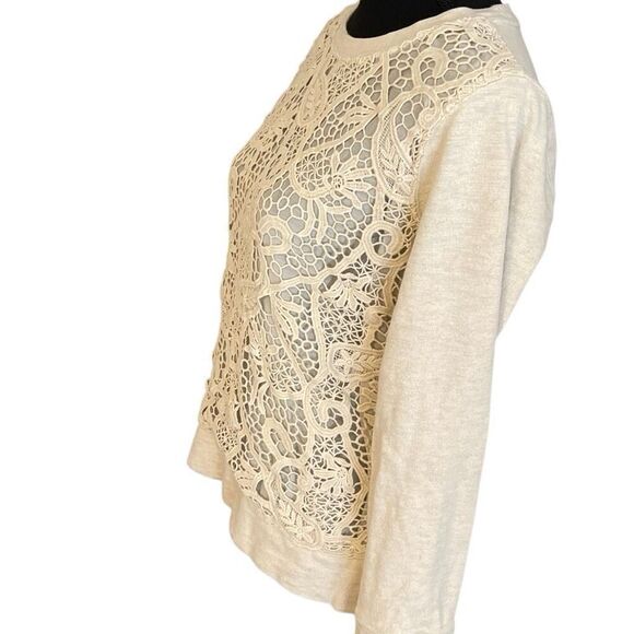 J. Crew Juniors Laced Front Sweatshirt/Sweater - Picture 3 of 9